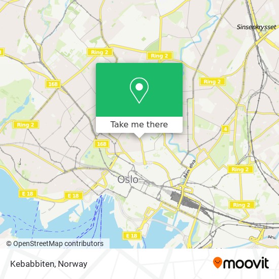 Kebabbiten map