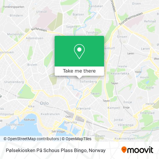 Pølsekiosken På Schous Plass Bingo map