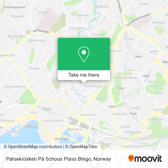 Pølsekiosken På Schous Plass Bingo map