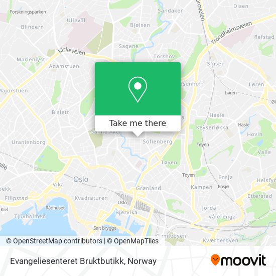 Evangeliesenteret Bruktbutikk map