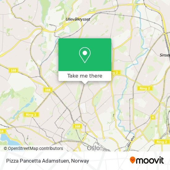 Pizza Pancetta Adamstuen map