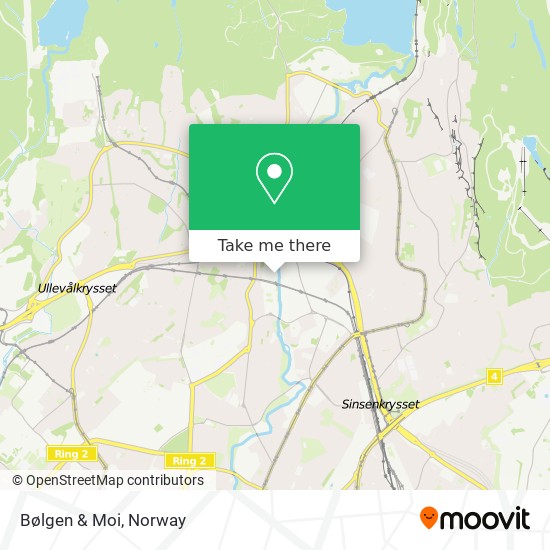 Bølgen & Moi map
