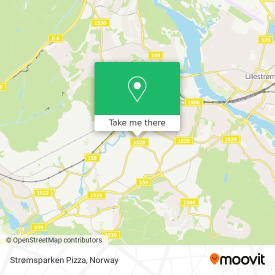 Strømsparken Pizza map