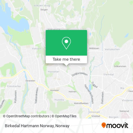 Birkedal Hartmann Norway map