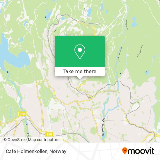 Café Holmenkollen map