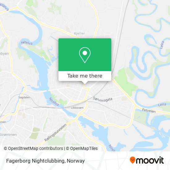 Fagerborg Nightclubbing map