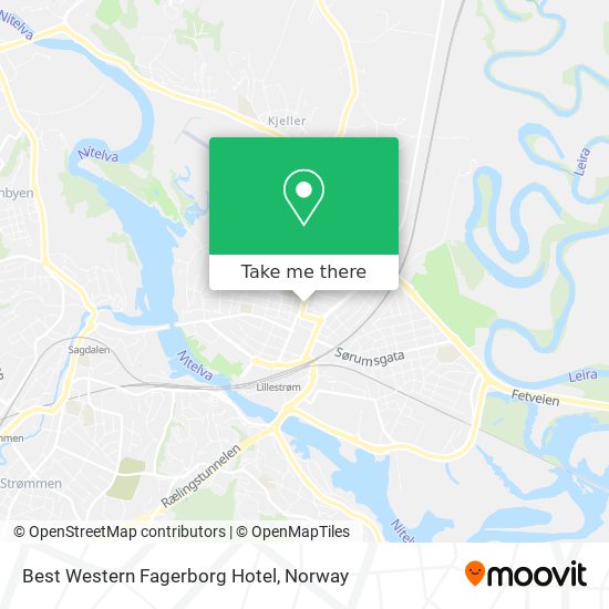 Best Western Fagerborg Hotel map