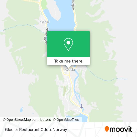 Glacier Restaurant Odda map