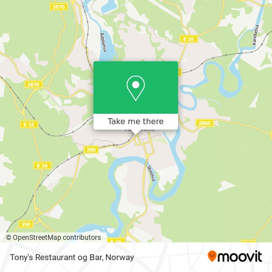 Tony's Restaurant og Bar map