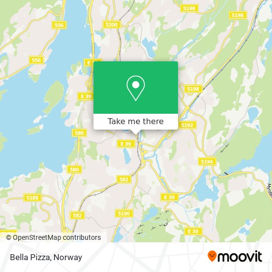Bella Pizza map
