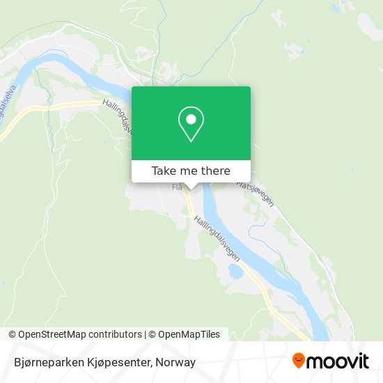 Bjørneparken Kjøpesenter map