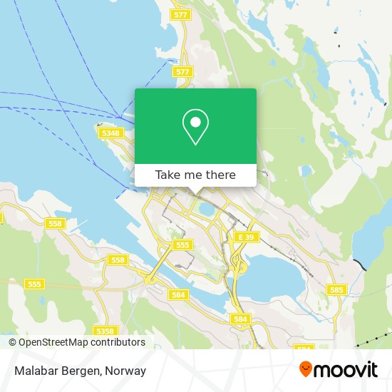Malabar Bergen map