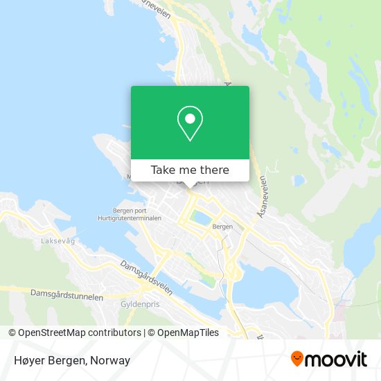 Høyer Bergen map