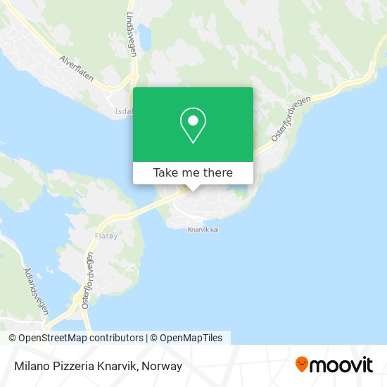 Milano Pizzeria Knarvik map