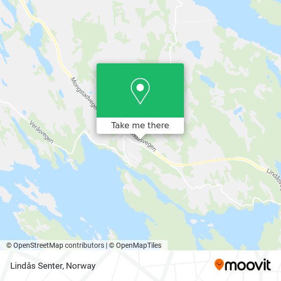 Lindås Senter map