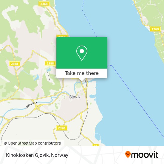 Kinokiosken Gjøvik map