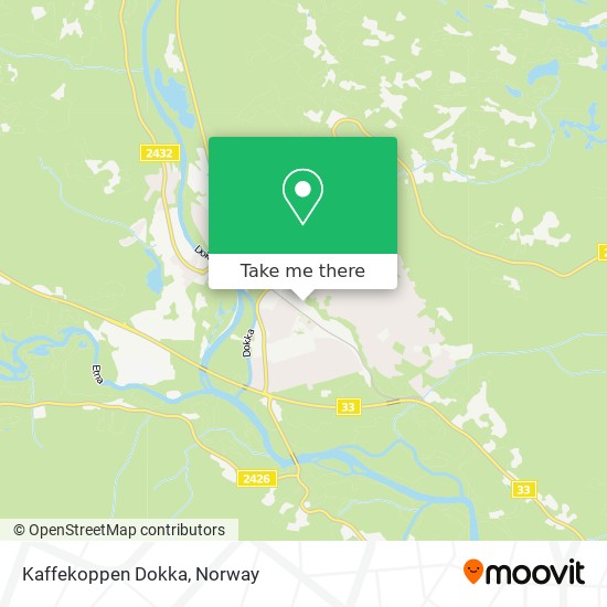 Kaffekoppen Dokka map