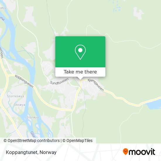 Koppangtunet map