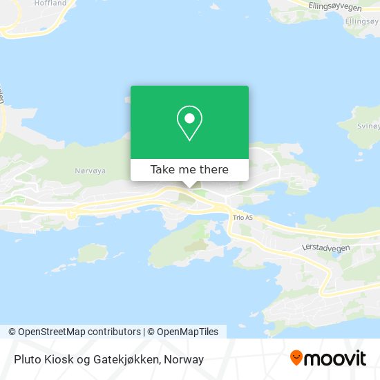 Pluto Kiosk og Gatekjøkken map
