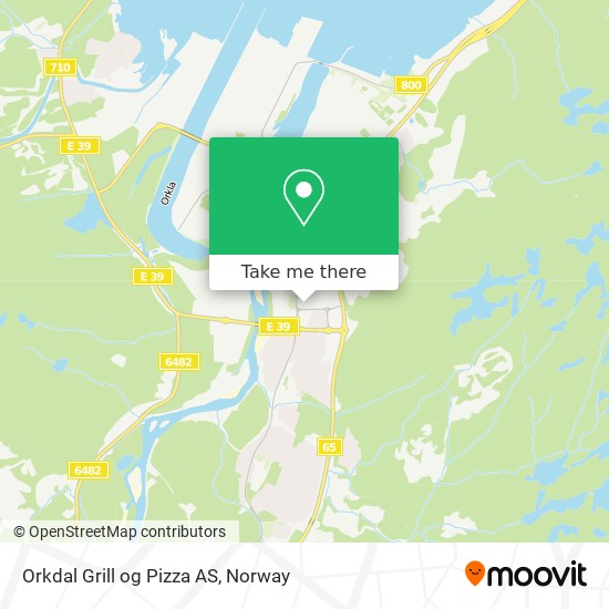 Orkdal Grill og Pizza AS map