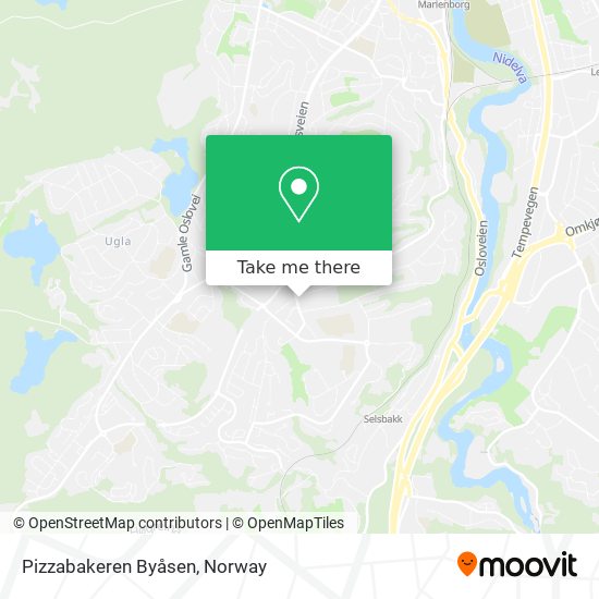 Pizzabakeren Byåsen map