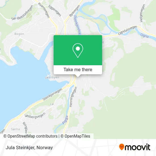 Jula Steinkjer map