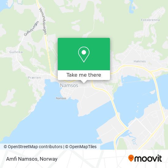 Amfi Namsos map