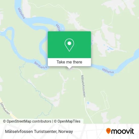 Målselvfossen Turistsenter map