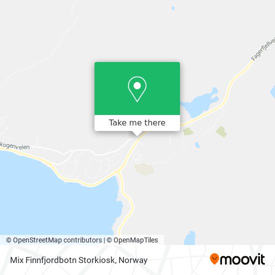 Mix Finnfjordbotn Storkiosk map