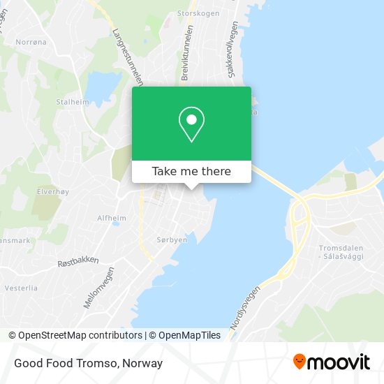 Good Food Tromso map