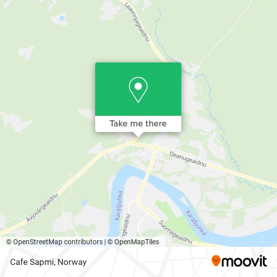 Cafe Sapmi map