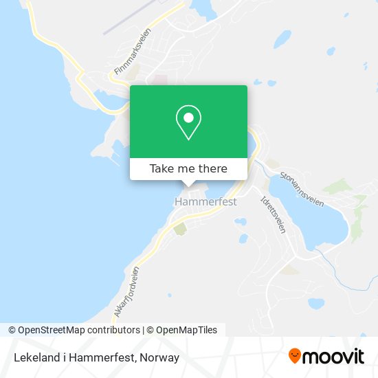 Lekeland i Hammerfest map