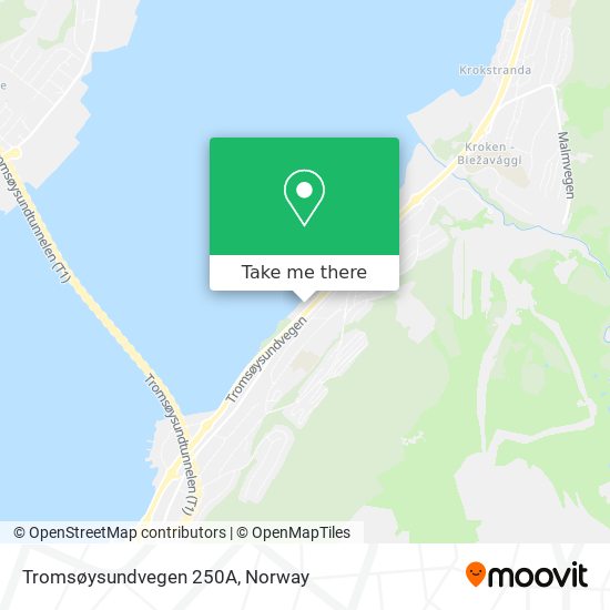 Tromsøysundvegen 250A map