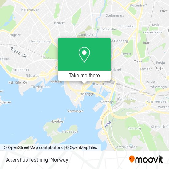 Akershus festning map