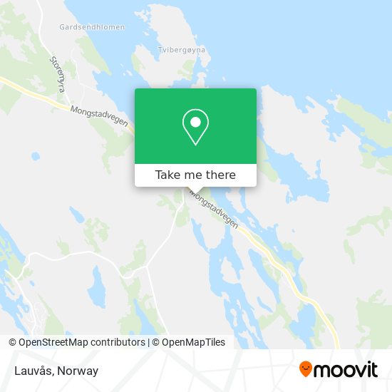 Lauvås map