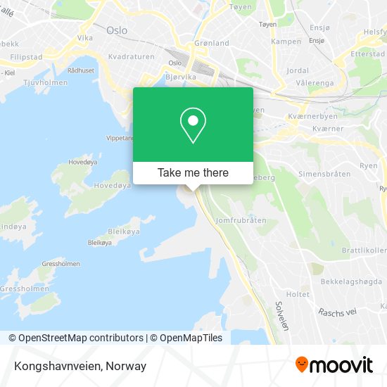 Kongshavnveien map