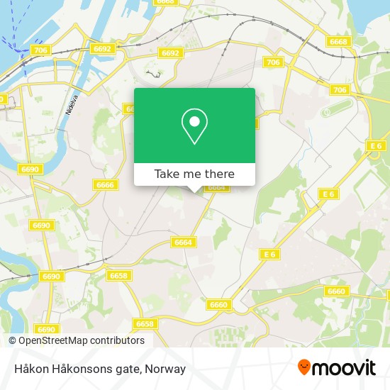 Håkon Håkonsons gate map