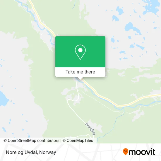 Nore og Uvdal map