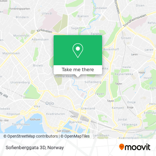 Sofienberggata 3D map