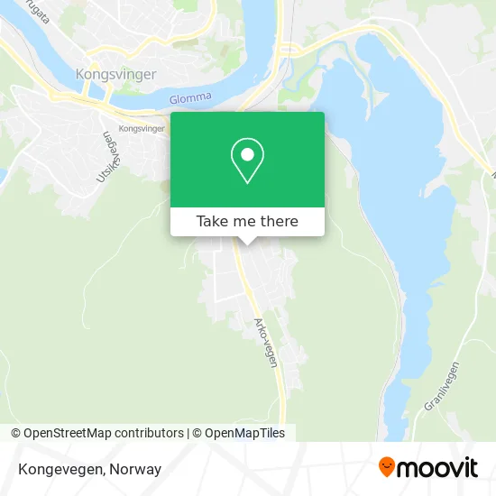 Kongevegen map