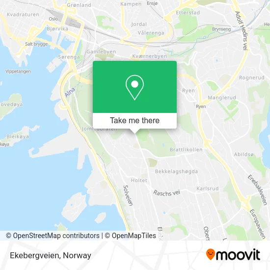 Ekebergveien map