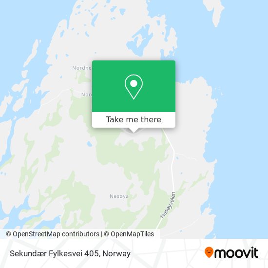 Sekundær Fylkesvei 405 map