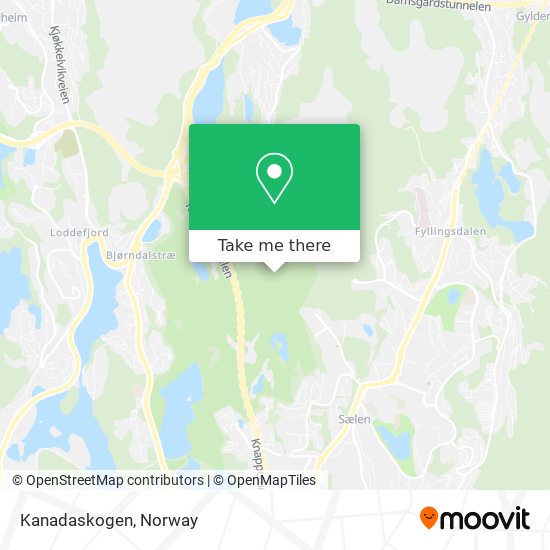 Kanadaskogen map