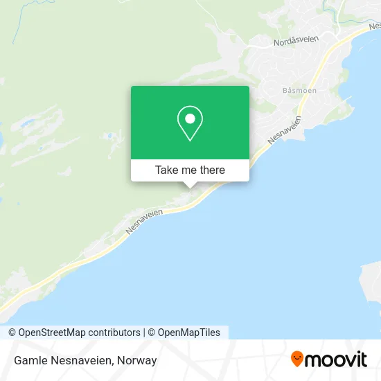 Gamle Nesnaveien map