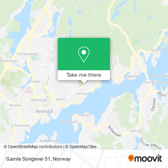 Gamle Songevei 51 map