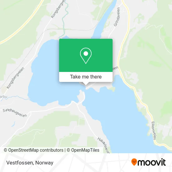 Vestfossen map