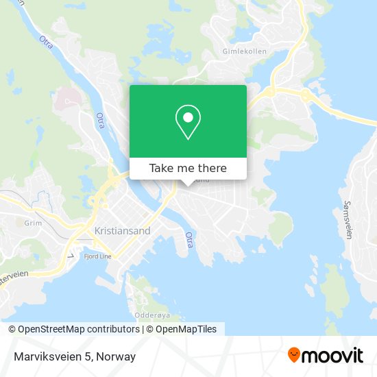 Marviksveien 5 map