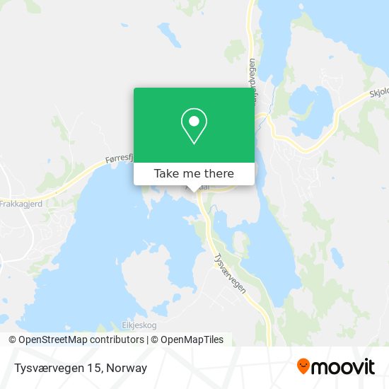 Tysværvegen 15 map