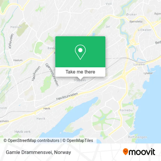 Gamle Drammensvei map