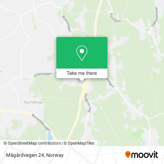 Mågårdvegen 24 map